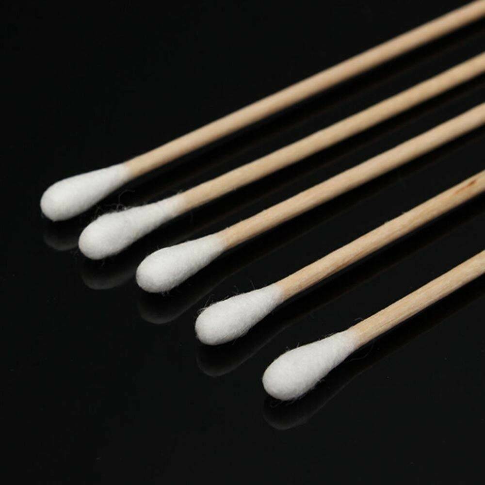 100Pcs 6 Inch Gun Cleaning Cotton Swabs Large Tapered Swabs Gun Clean Brush Set