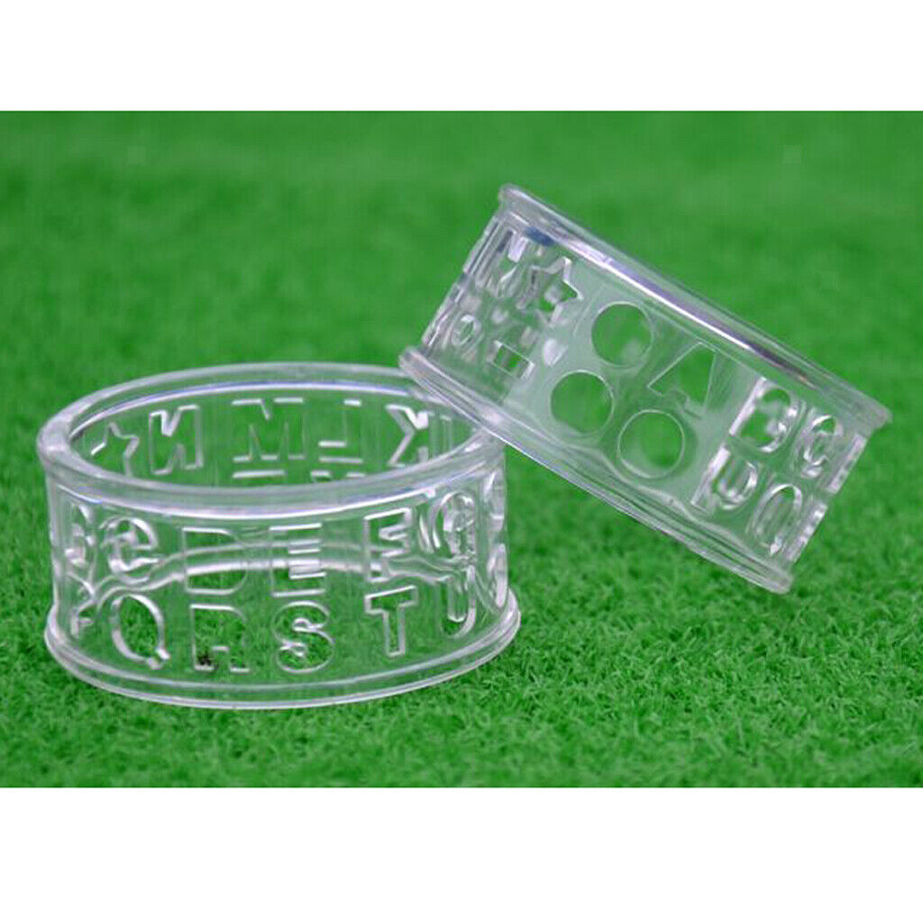 Golf Ball Letters Alphabet Marker Sport Transparent Accessory