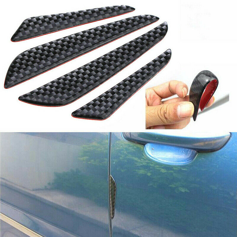 4x Anti-collision Trim Carbon Fiber Car Door Edge Guard Strip Protector B.l8