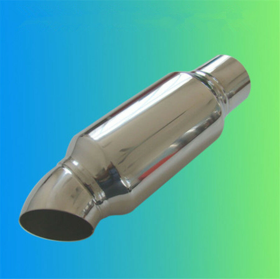 Car Muffler Exhaust Pipe Tip Resonator Polished Bent Stainless Steel Burnt Tip