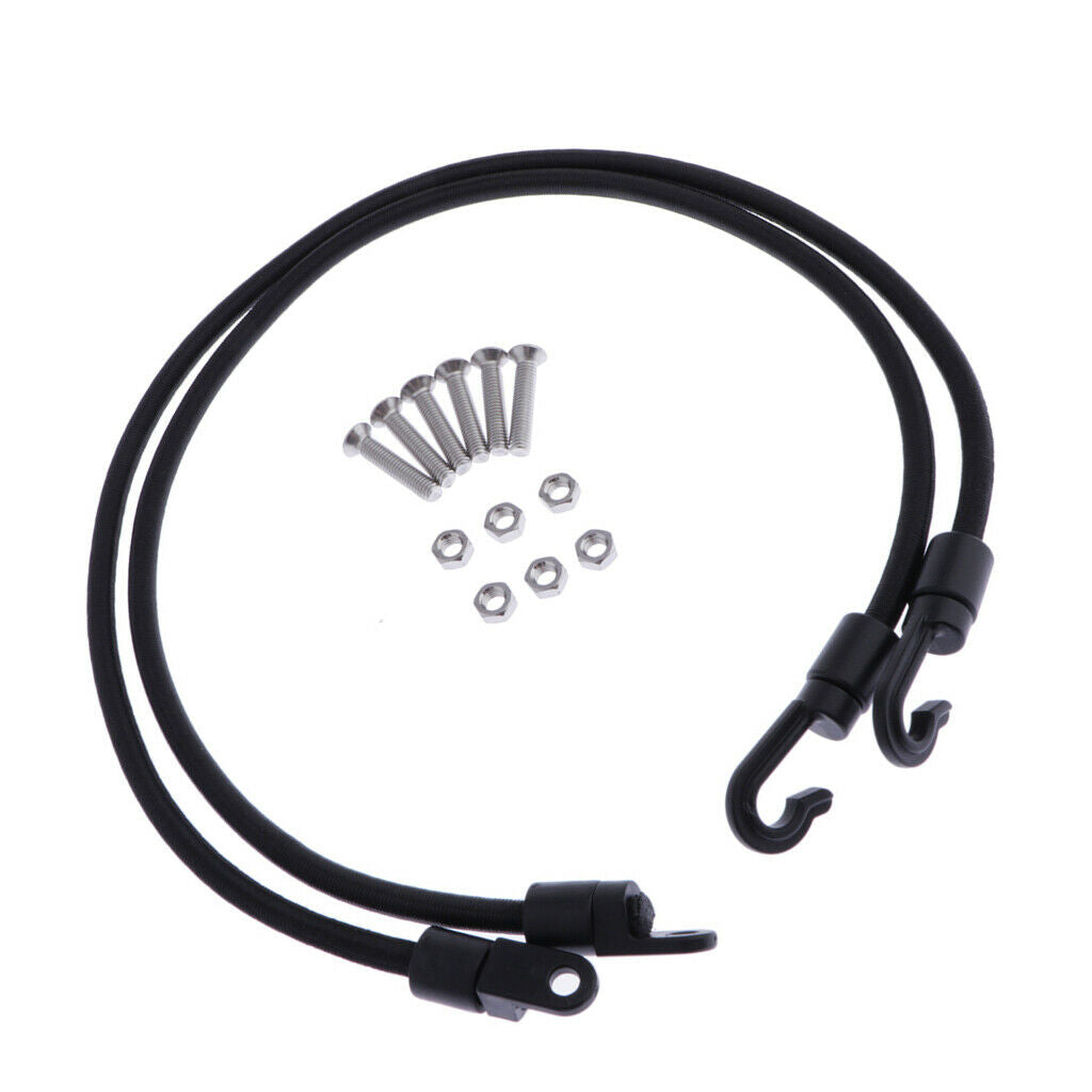 Lot 2 Adjustable Kayak Safety Rod Leash Fishing Rod Paddle Leash Shock Cord with