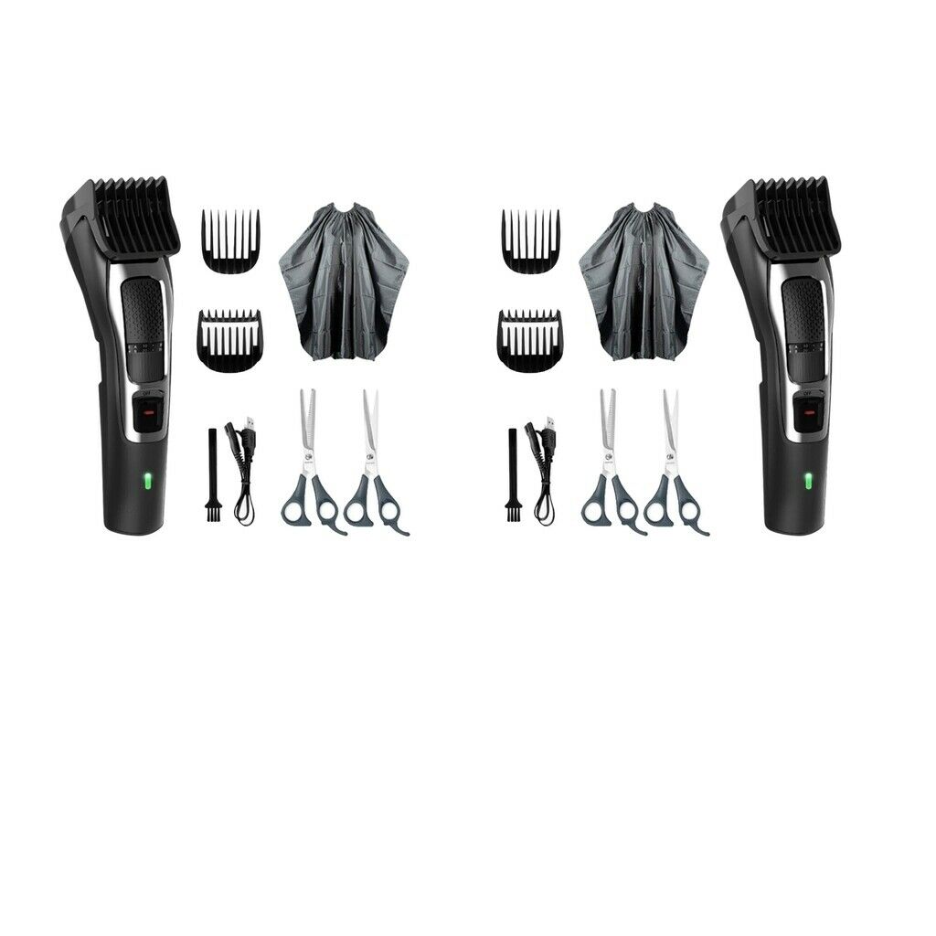 2x Professional Men Hair Balding Clipper Trimmer Barber Trimmer Self-Cut