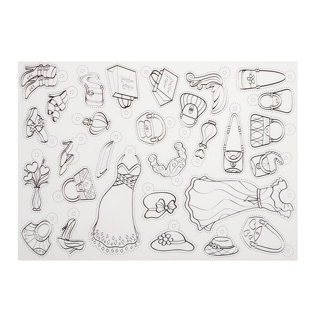 8Pcs Multi Patterns Designs Shrink Film Art Paper Shrinkable Plastic Sheets