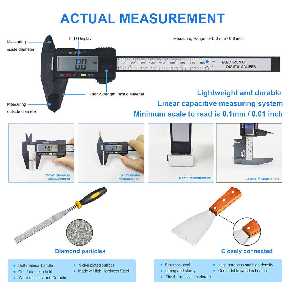 42XS Deburring Storage Bag Digital caliper for Precision Carving Foam Board