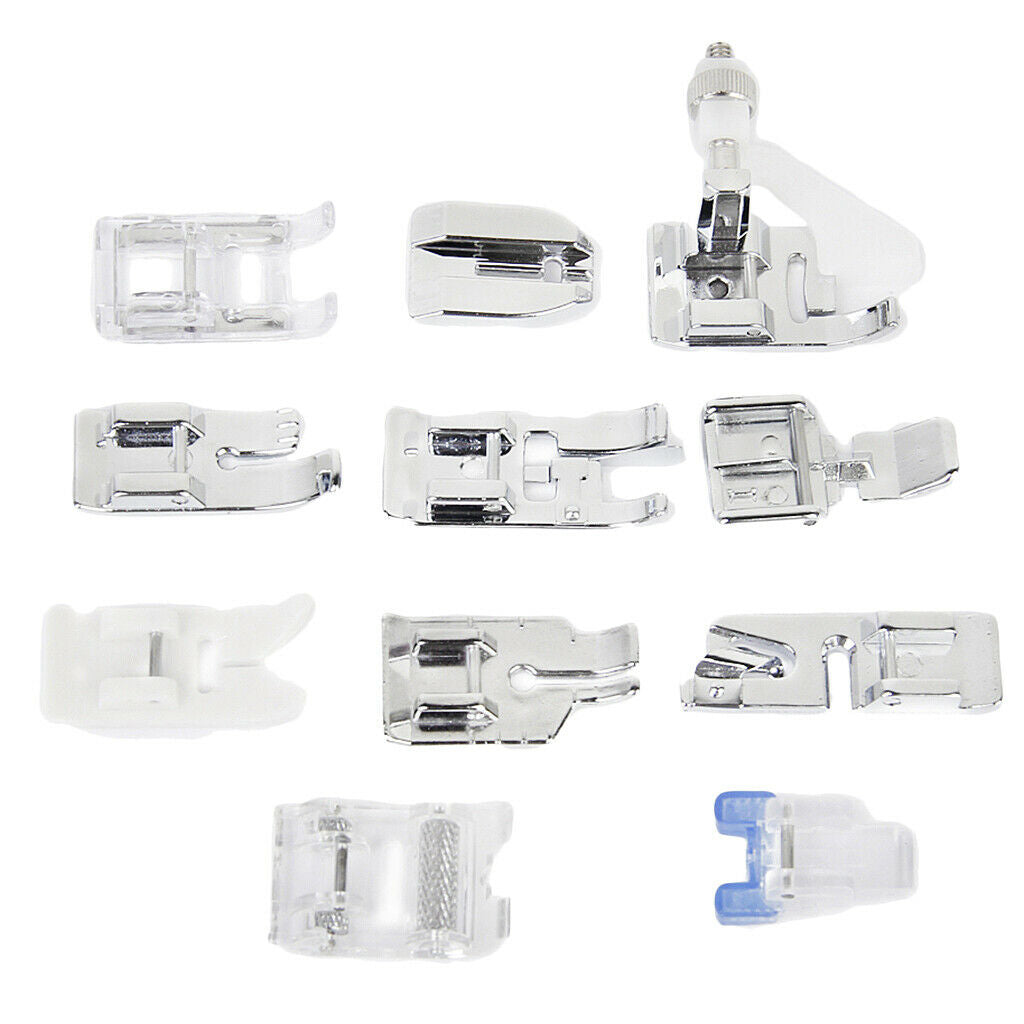 11pcs Presser Foot Feet for Brother Singer Home Sewing Machines Accessories