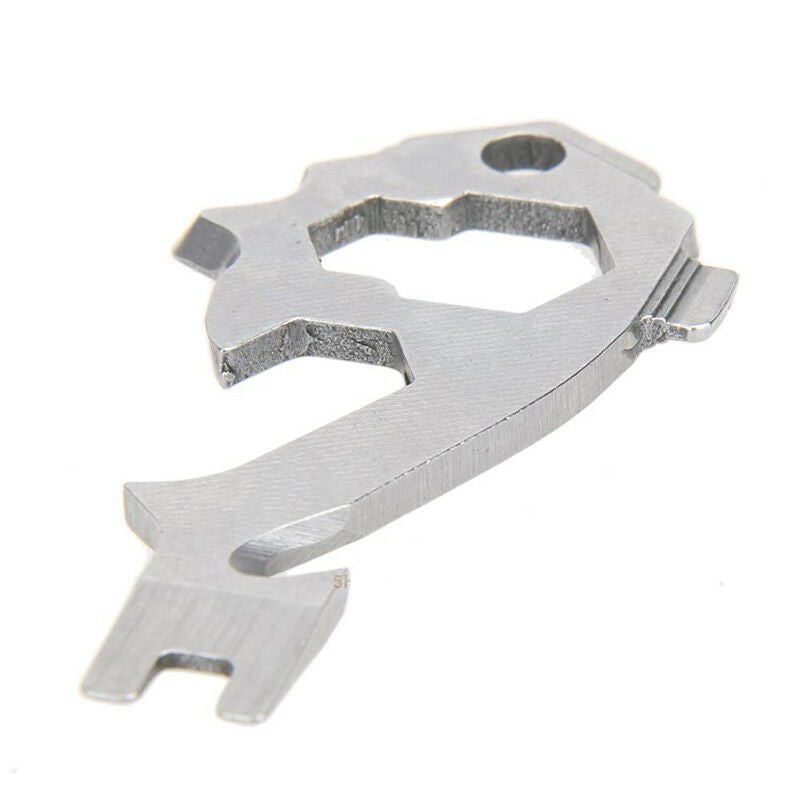 20 In 1 Wrench Opener Multi-tool Pocket Keychain Portable EDC Survival Kit