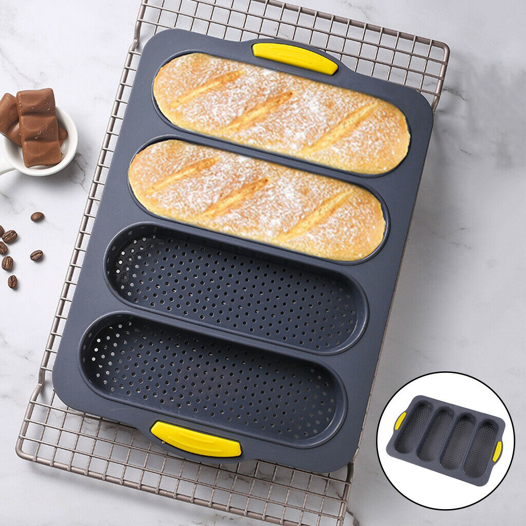 3 Waves French Bread Baking Tray Mold Loaf Tin Loaf Mould Cake Pan