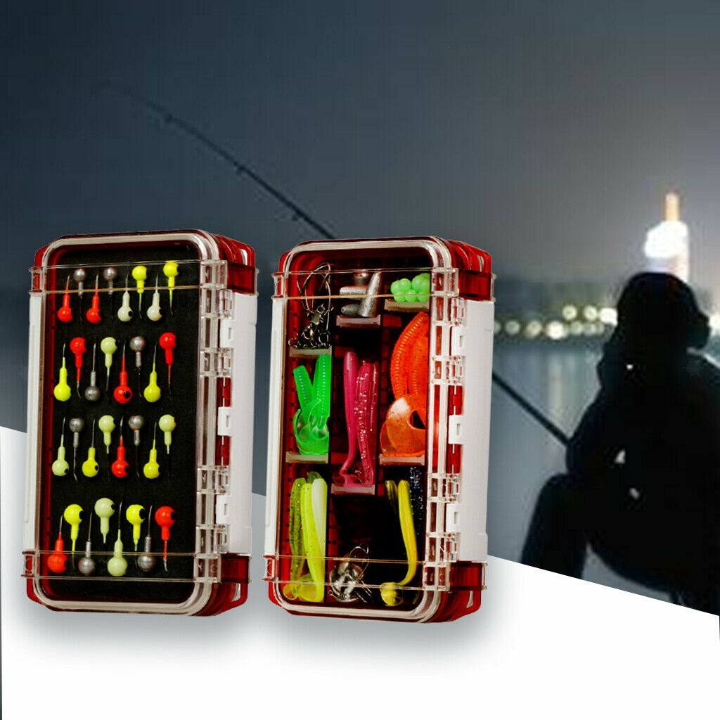 Fishing Accessories with Tackle Box Hooks Lures Fish Case Fishing Tool