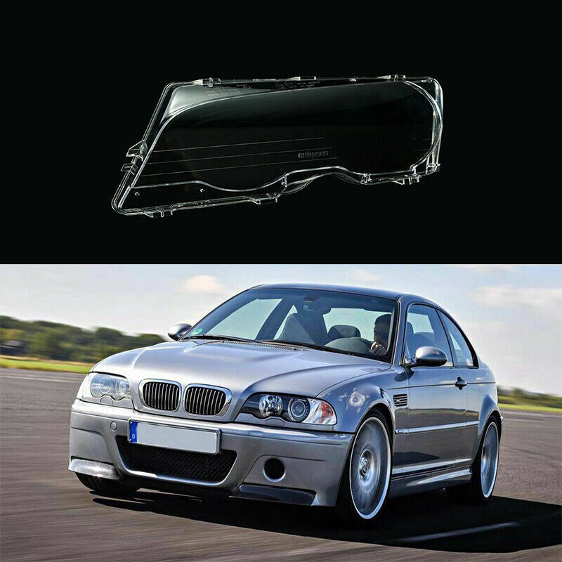 Car Left Driver Side Headlight Lens Cover For BMW 3 Series E46 2 Door 00-03