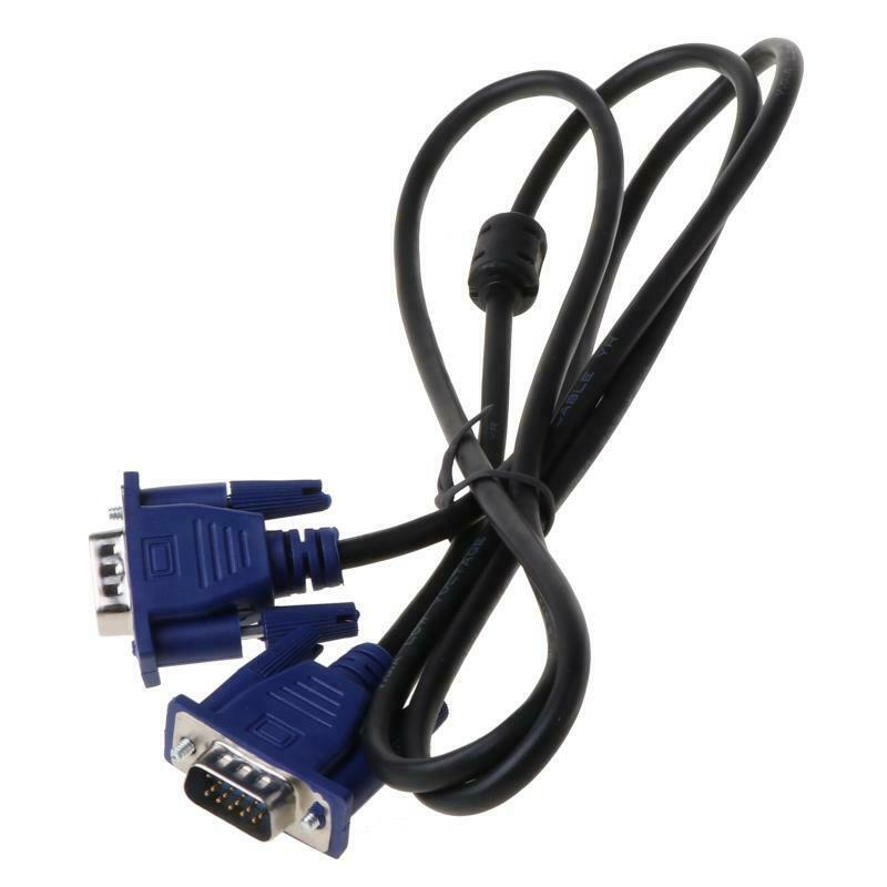 1.35m VGA 15 Pin Male To Male Extension Cable For PC Laptop Projector HDTV