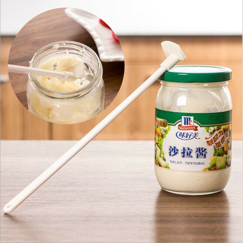 Dessert Tools Long Bottle Scraper For Butter Jam Sauce Ketchup Silicone S.l8