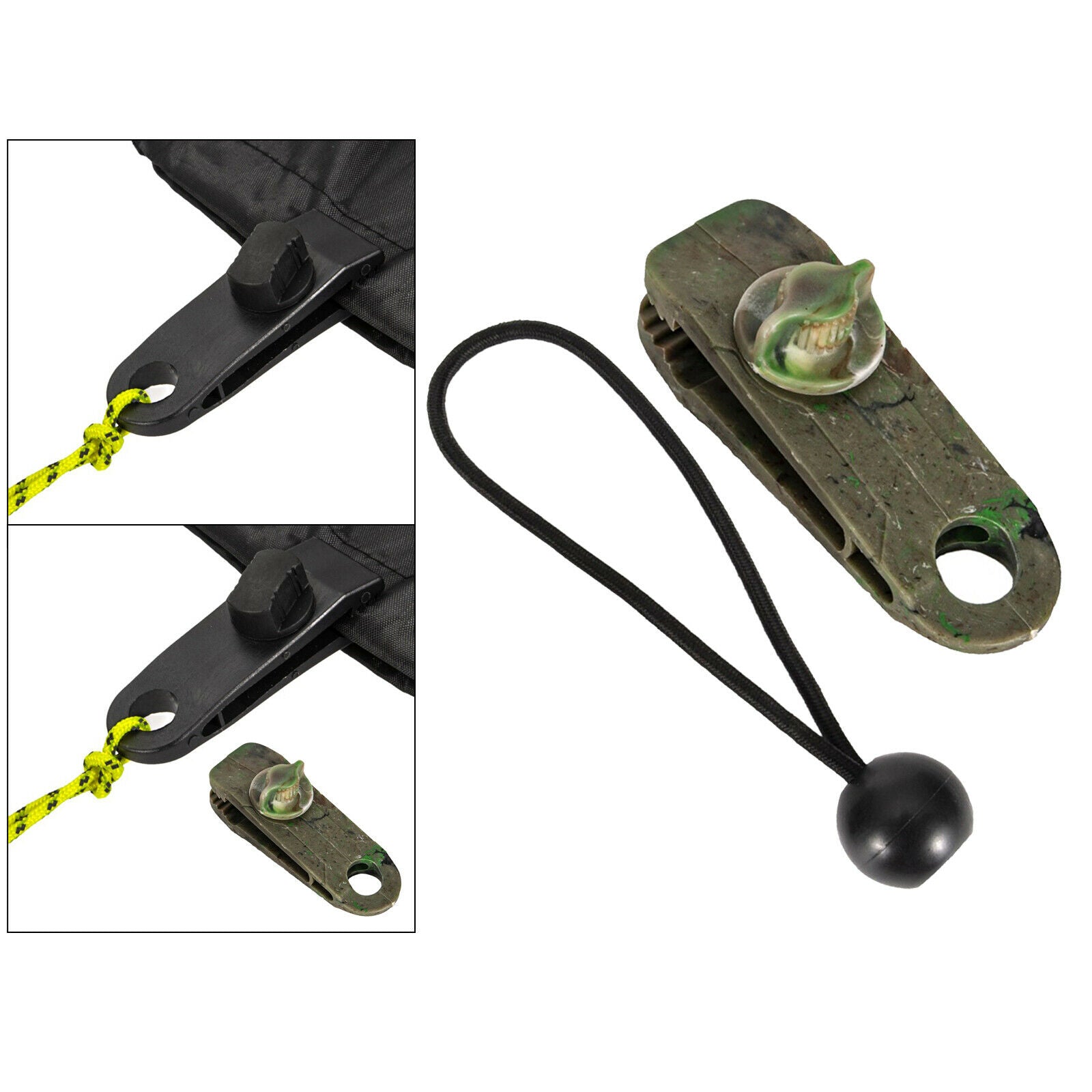 Tent Tarp Clip Tarpaulin Clips Ball Bungee Camping Tent Tarps Fastener Clamp