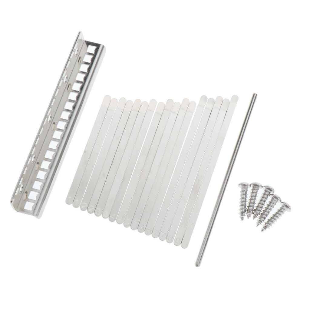 Durable Kalimba 17 Key DIY Thumb Piano Keys Saddle Replacement Parts Accs