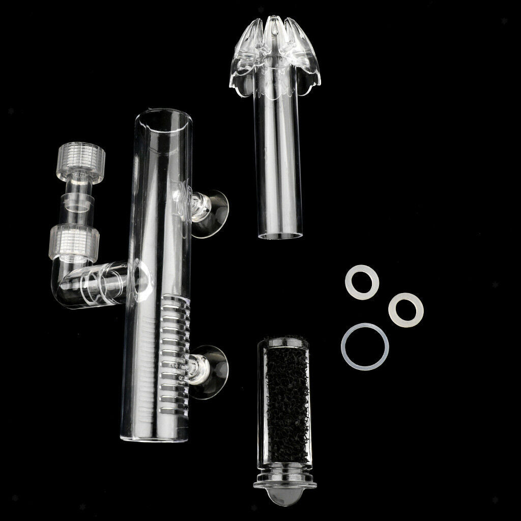 Aquarium Plant Grass Tank Plastic Surface Oil Skimmer Inflow Outflow Tube