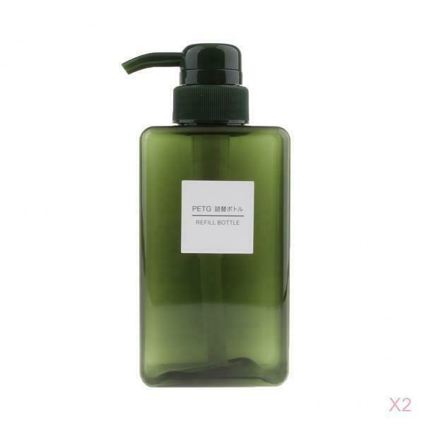 2Pcs Dark Green 450ml SOAP FOAM DISPENSER REFILLABLE QUALITY PUMP FREE SHIP