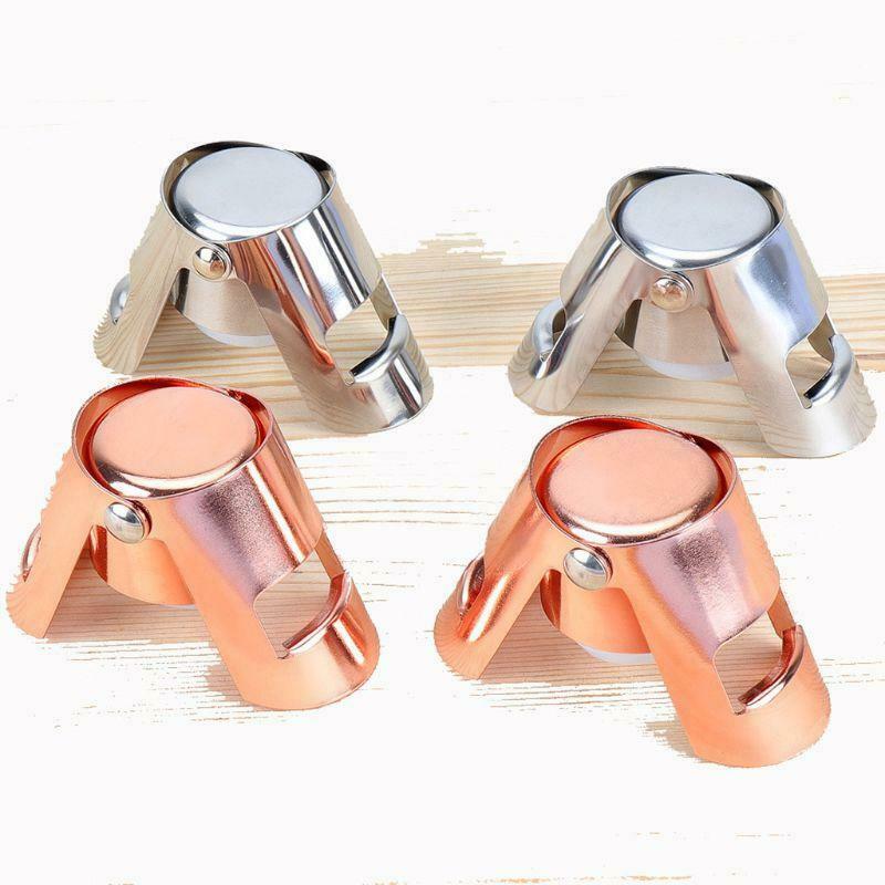 Stainless Steel Champagne Sparkling Wine Bottle Stopper Portable Sealer Bar Flow