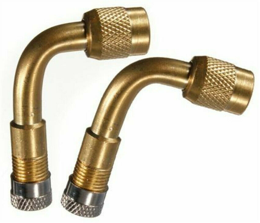 2pc Tyre Valve Extension 90° Degree Adaptor Motorcycle Car Tire Stem Extenders