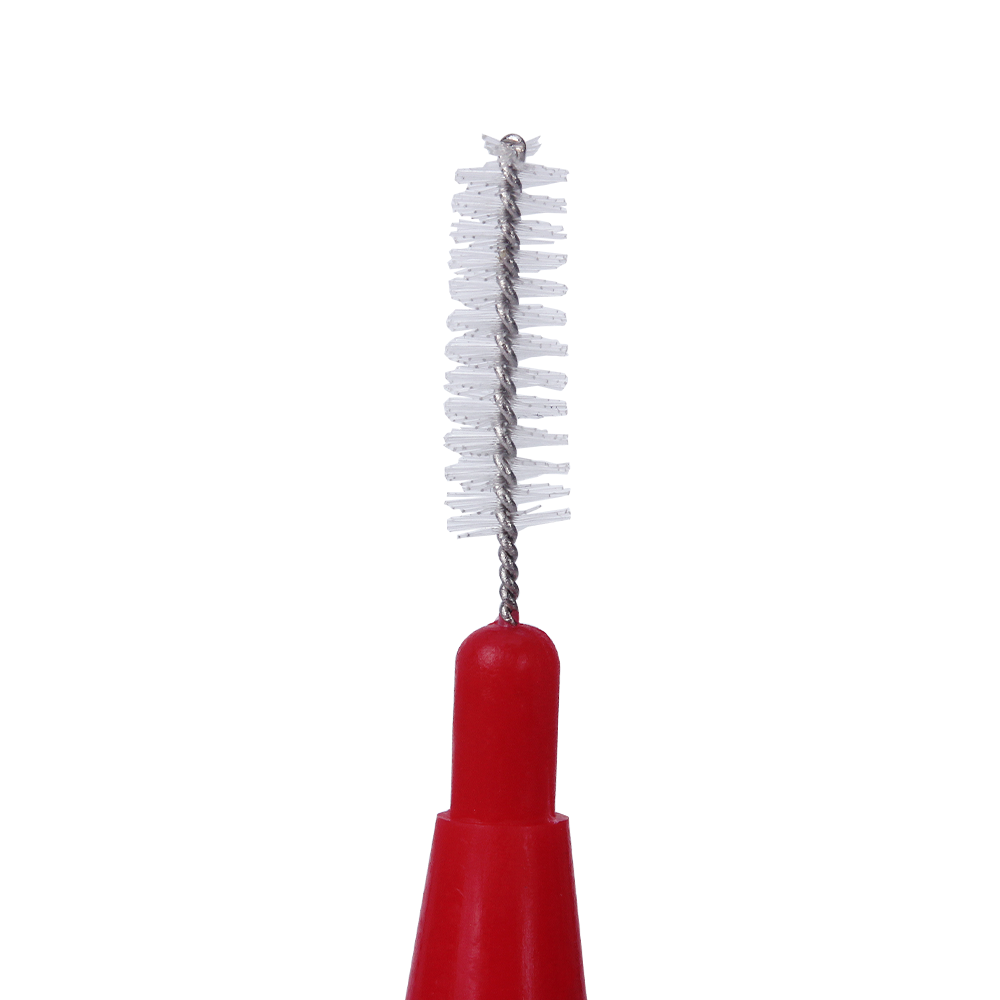 50PCS Interdental Brush Floss Sticks Tooth Floss Head Toothpick Cleaning Red NEW
