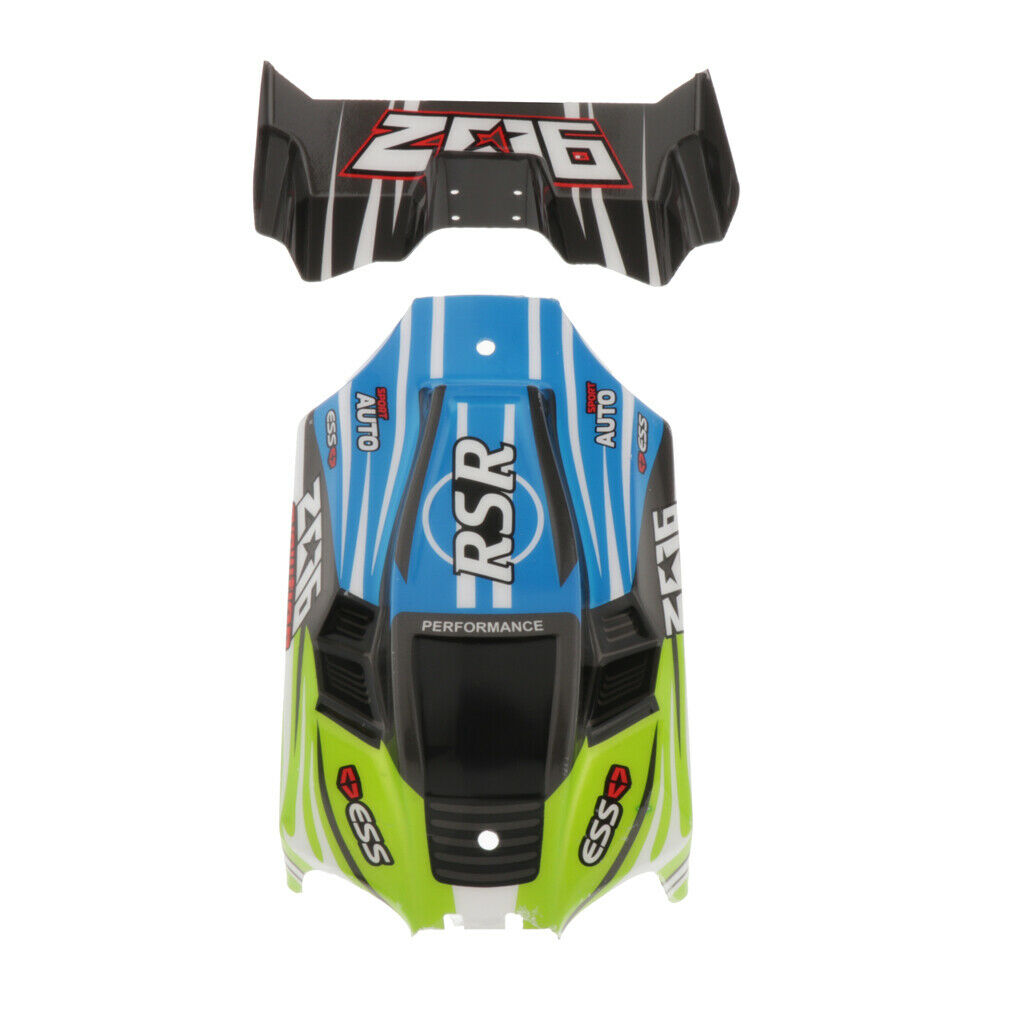 2pcs Fit WLtoys 1/14 Upgrade RC Car Shell Canopy Tail Wing Parts Accessory