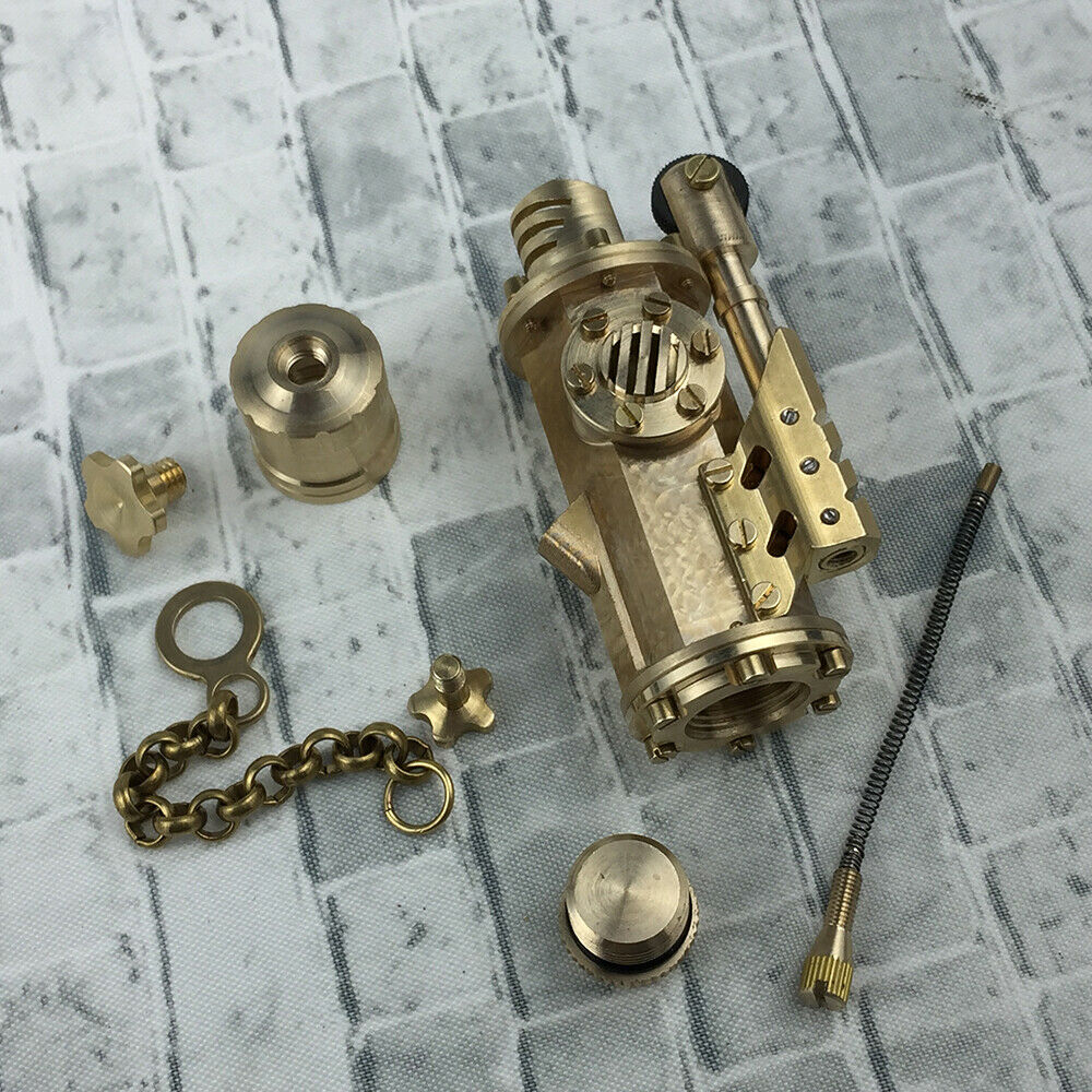 DIY Handmade Steampunk Kerosene Lighter Pure Copper Luminous Collectible Lighter