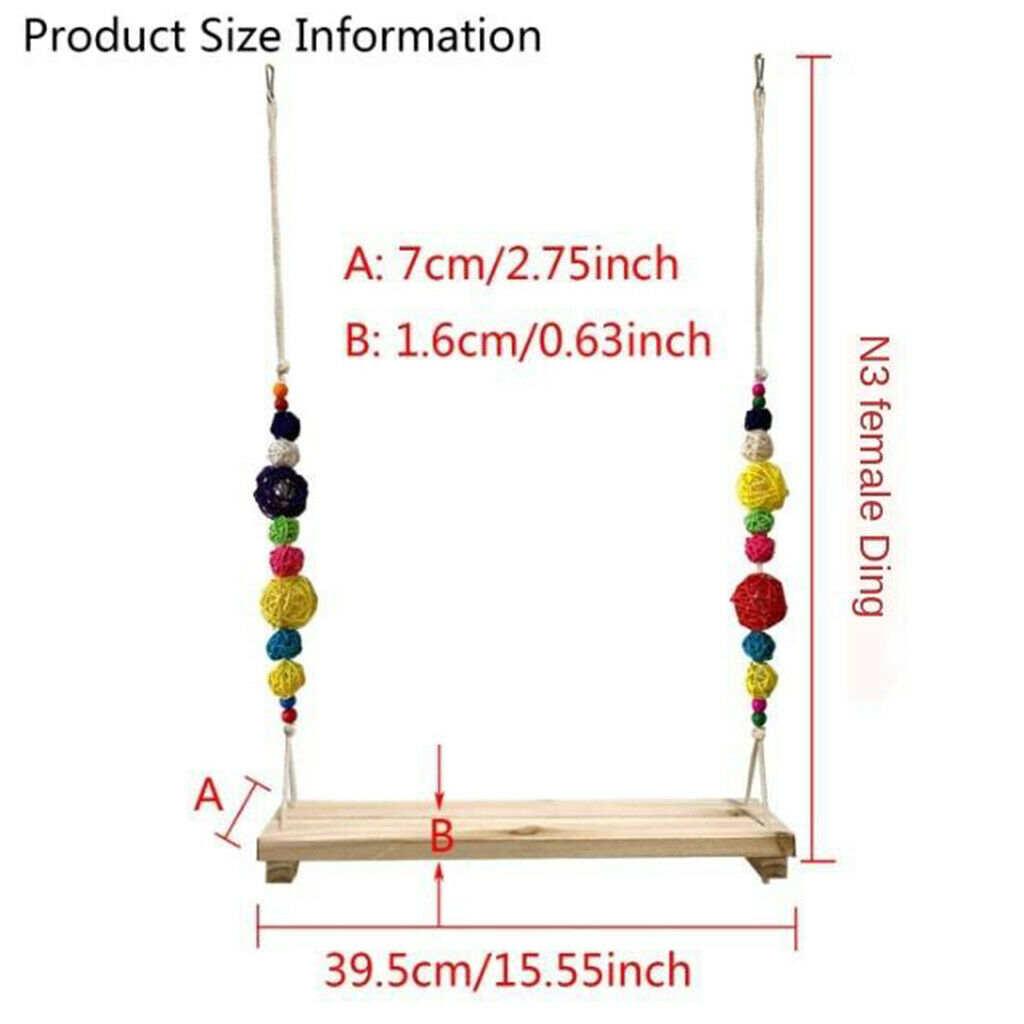 Chicken Swing Perch for Chicken Hens Large Birds Macaws Finches Parakeet