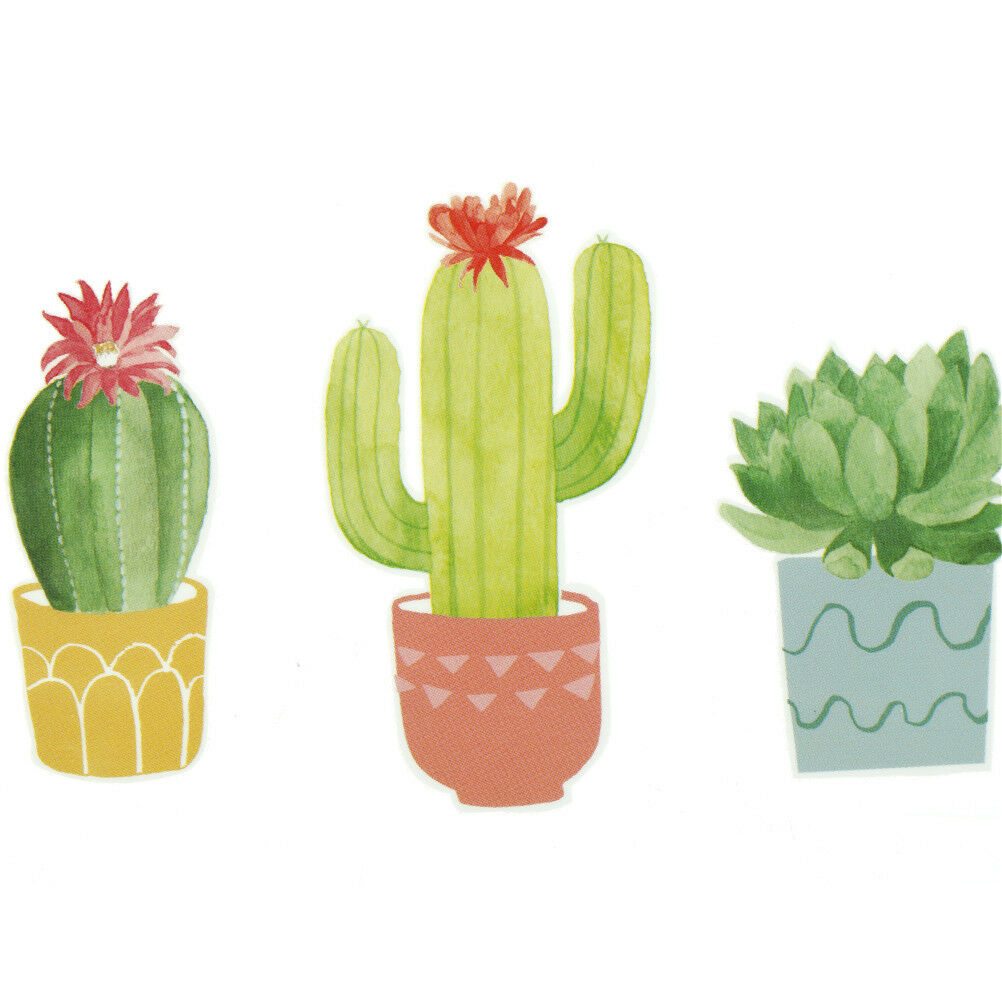 Plant cactus Irons on Stickers Washable Heat Transfer Patches T-shirt Appl.l8