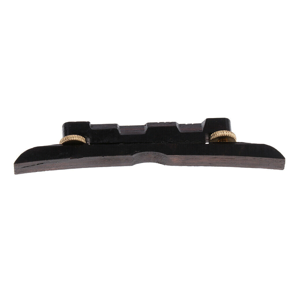 Adjustable Ebony Wood Mandolin Bridge Great Replacement