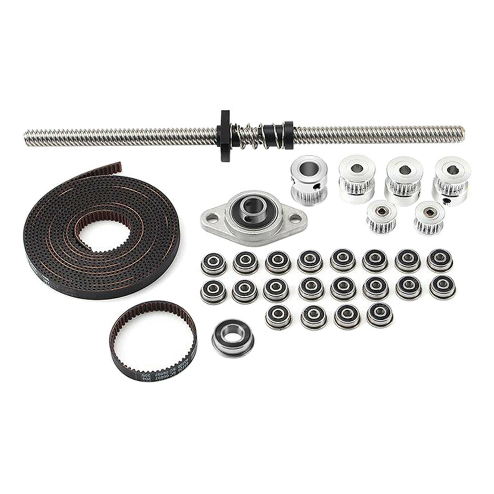Belt Drive Kit, F688 F623 Bearing Synchronous Wheel Open Timing Belt 20T 16T