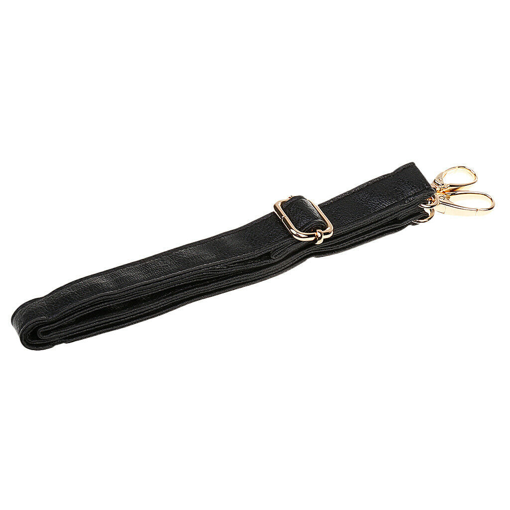 Adjustable Leather Bag Belt Replacement Shoulder Crossbody Bag Strap Black