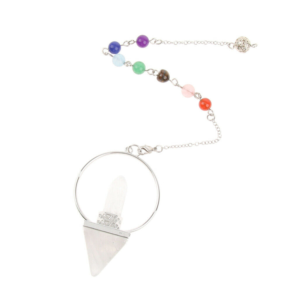 Natural Amethyst Quartz Crystal Stone Bracelet Necklace Pendant Chain White