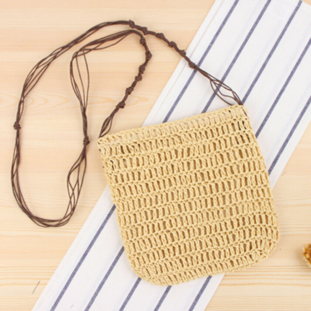 Ladies Hand-woven Satchel Messenger Beach Crossbody Bags with Cool Comfortable