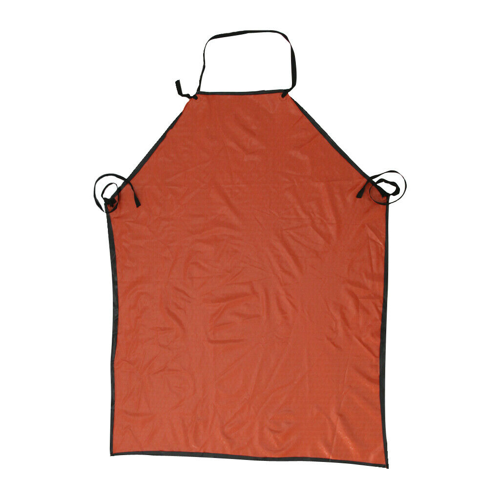 2xWaterproof PU Apron Home Kitchen Cooking Laboratory Apron 120cm