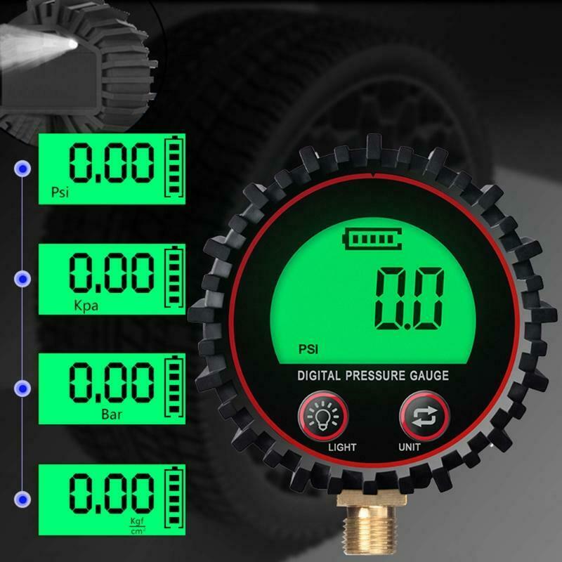 Digital Gas Pressure Gauge with M11 Bottom Connector Rang to 255psi Accuracy 1%