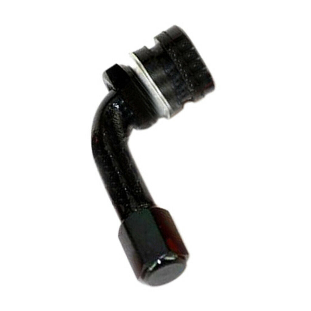 Black / Red Aluminum 90 Degree Motorcycle Auto Wheel Rims Tire Valve Stems