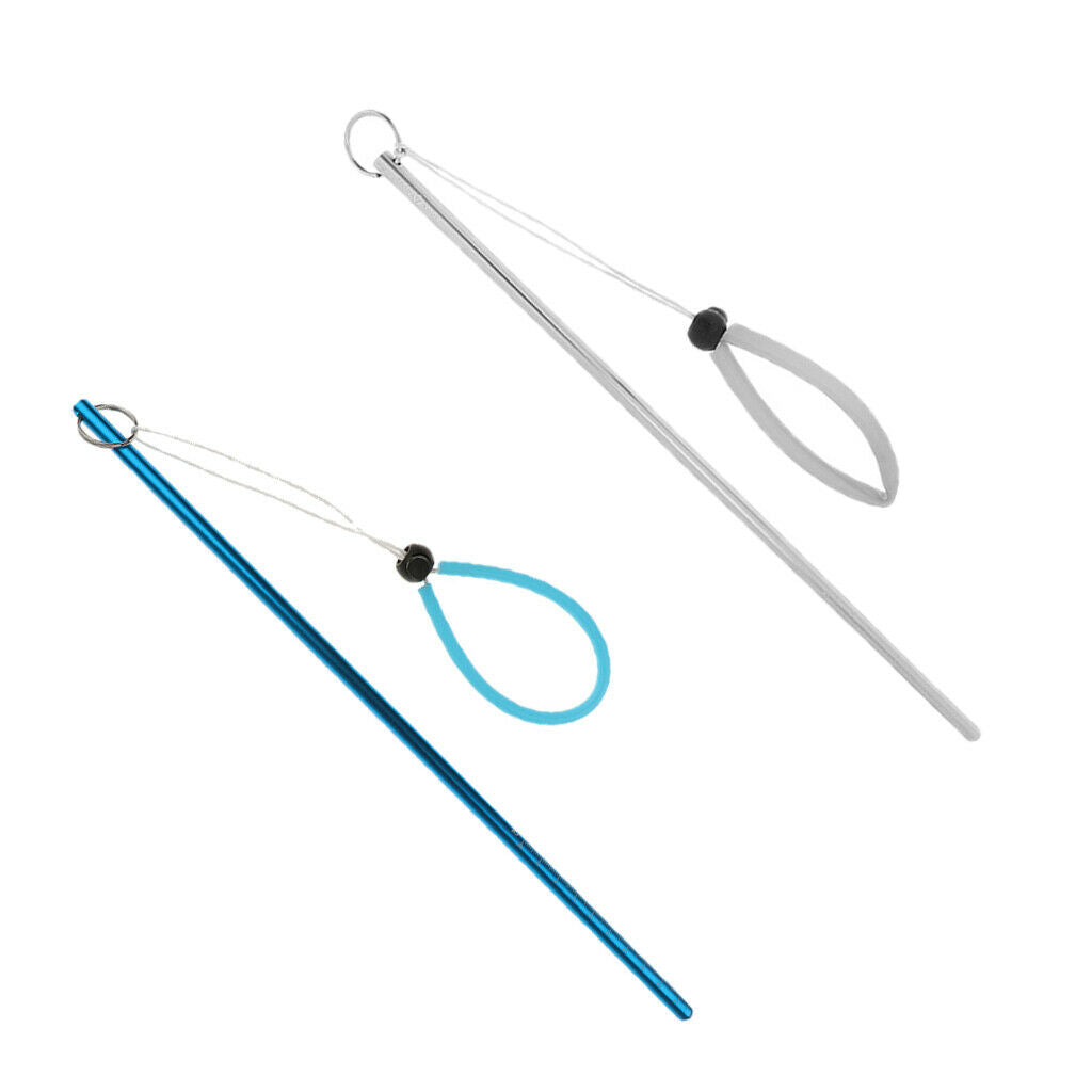 2Pcs 34cm/13.4''  Aluminium Alloy Lobster Tickle Stick Pointer Rod w/ Lanyard