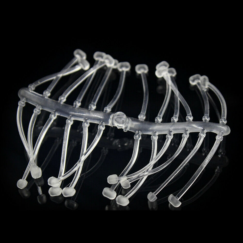240pcs Clear Hair Rig Fishing Boilie Stops Dumbell Bait Rig Carp Stops  BDAU