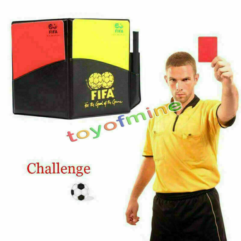New Sport Football Soccer Referee Wallet Notebook with Red Card and Yellow Card