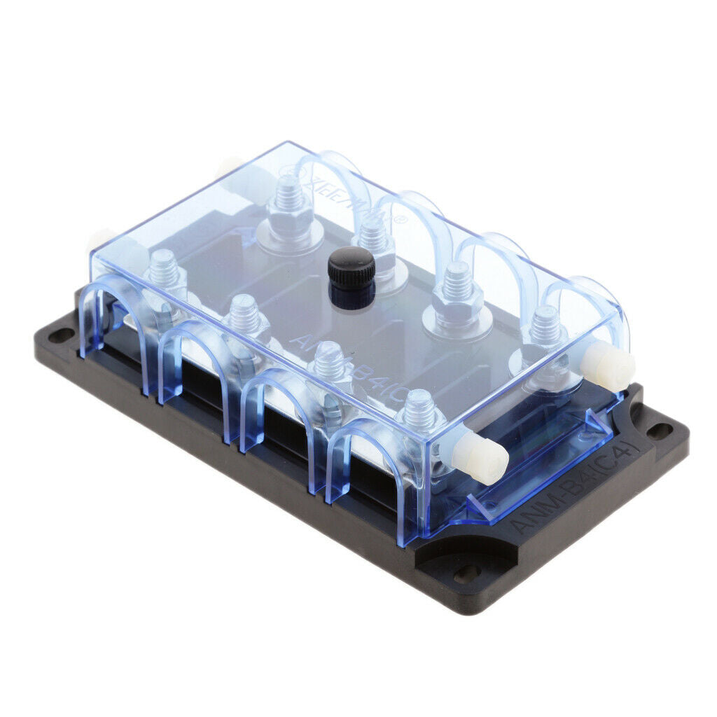 Car Boat Automotive 4 Way ANM Blade Fuse Screw Down Block Holder 32V