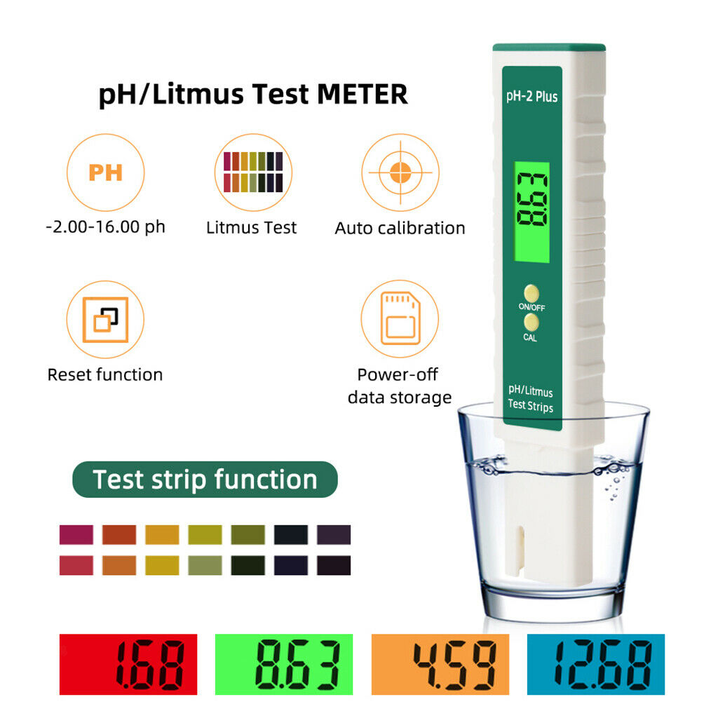 Portable Digital PH Meter Tester Aquarium Pool Water Laboratory Pocket