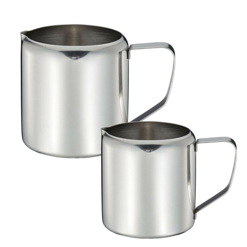 1oz 29ml Espresso Milk Frothing Pitcher Jug Coffee Latte Art Cup Mug 2 Pcs