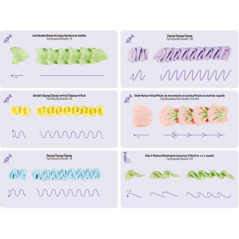 23pcs/set Cake Icing Piping DIY Drawing Board Template Paper Practice Cardboard