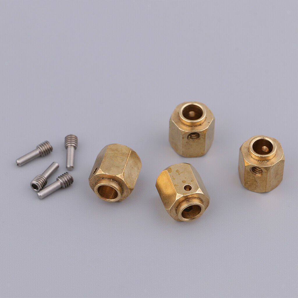 4Pcs 12mm Thickness Hex Wheel Hubs Hexagonal Adapter for    -4 TRX4 1:10