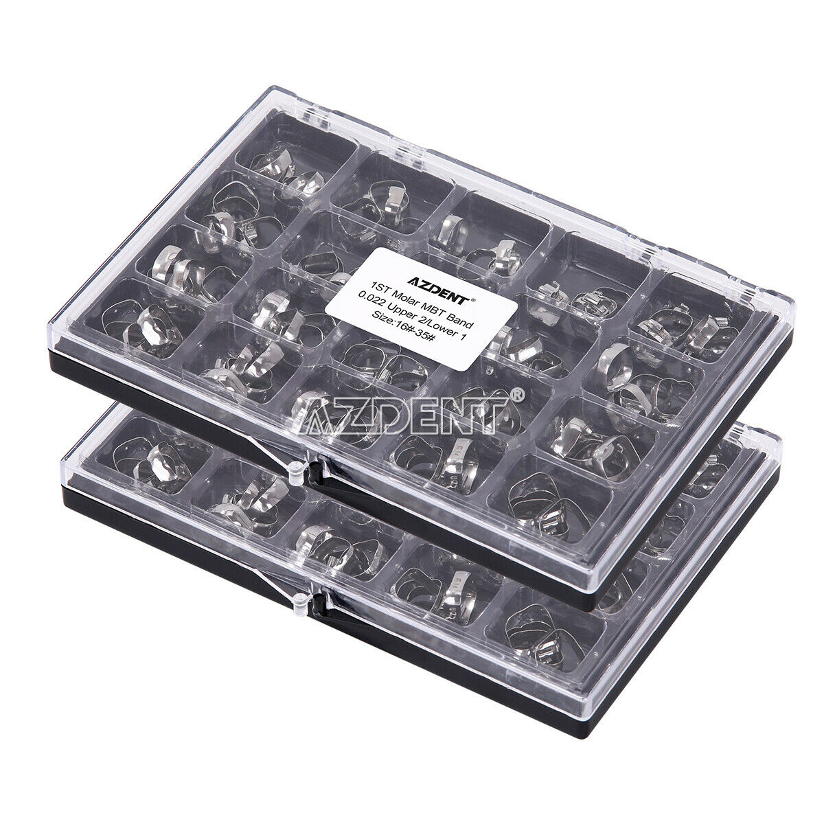 2X Dental Orthodontic 1st Molar Bands with Buccal Tube MBT 022" 16#-35# U2L1