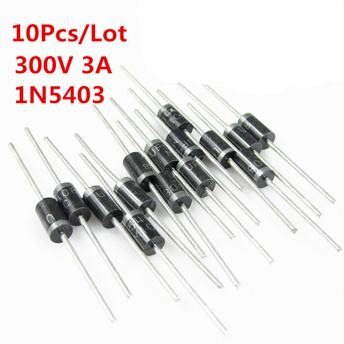 High Quality 20Pcs 300V 3A Gleichrichter Diode 1N5403 IN5403 Rectifier DO-201AD