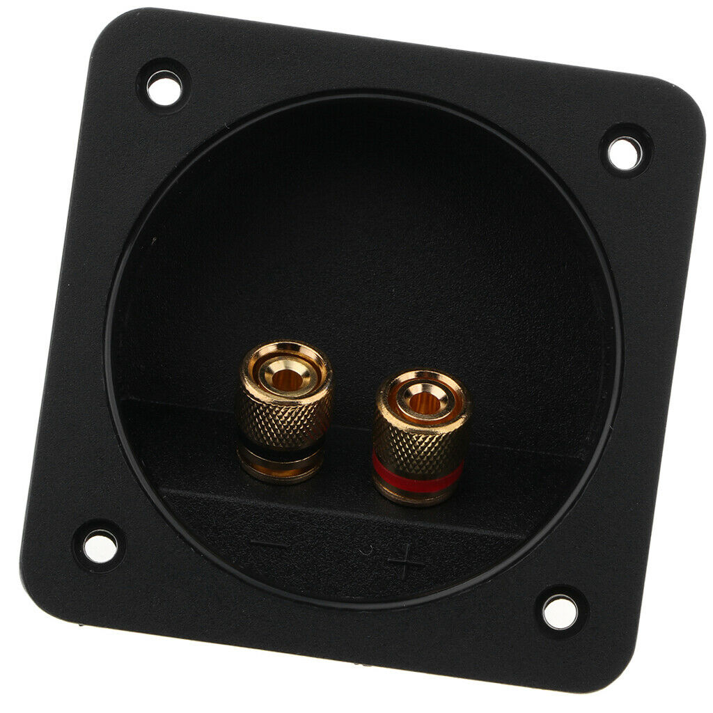 DIY 2-Way Speaker Box Terminal Binding Post Square Screw Cup Connector Subwoofer