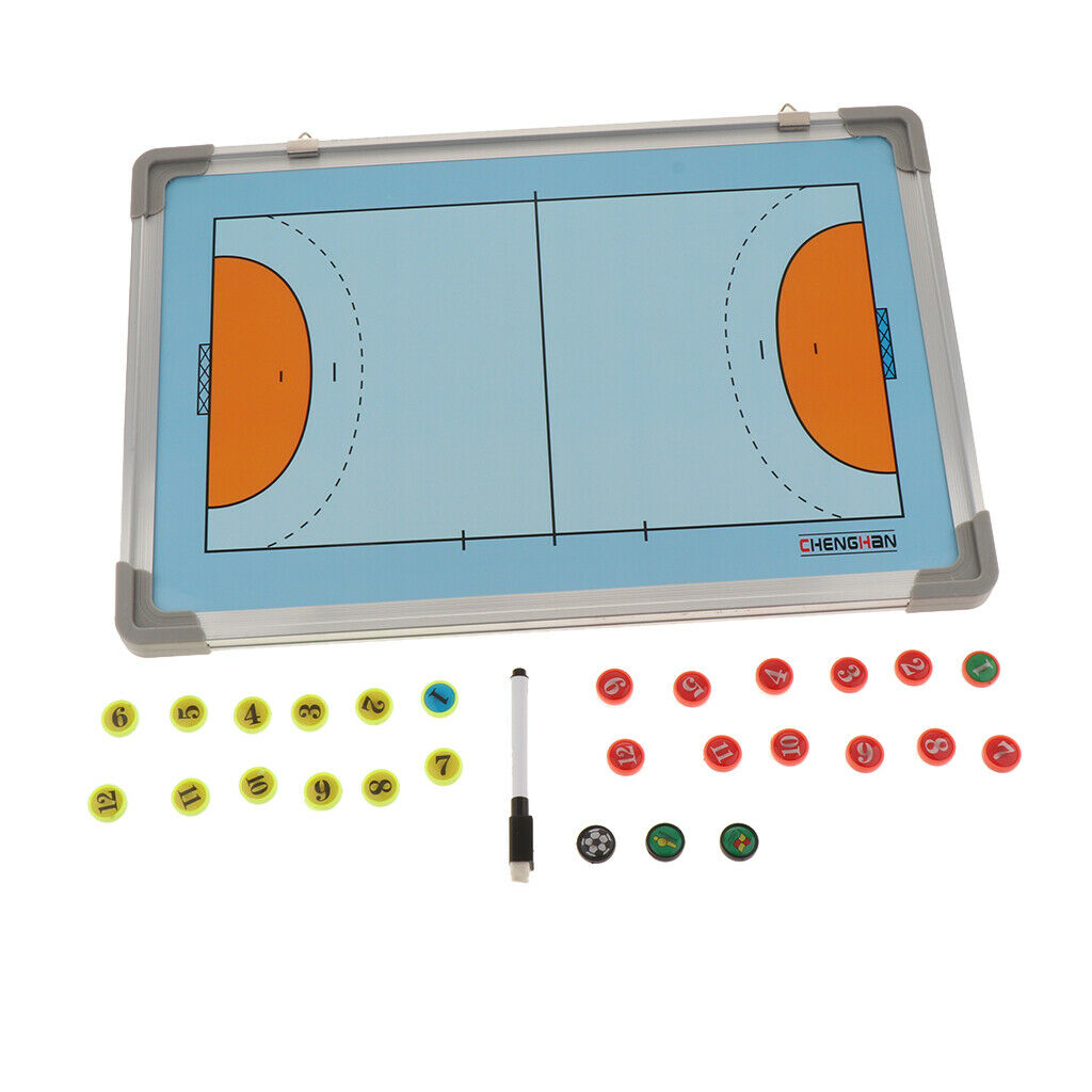 Handball Coaching Board Magnetic Strategy Clipboards Waterproof Teaching Aids
