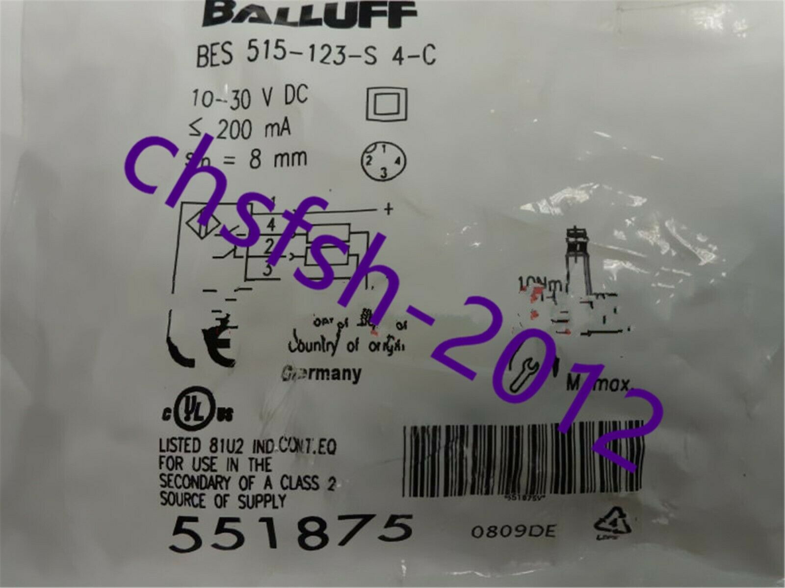 1 pcs New  Balluff BES 515-123-S4-C Proximity switch