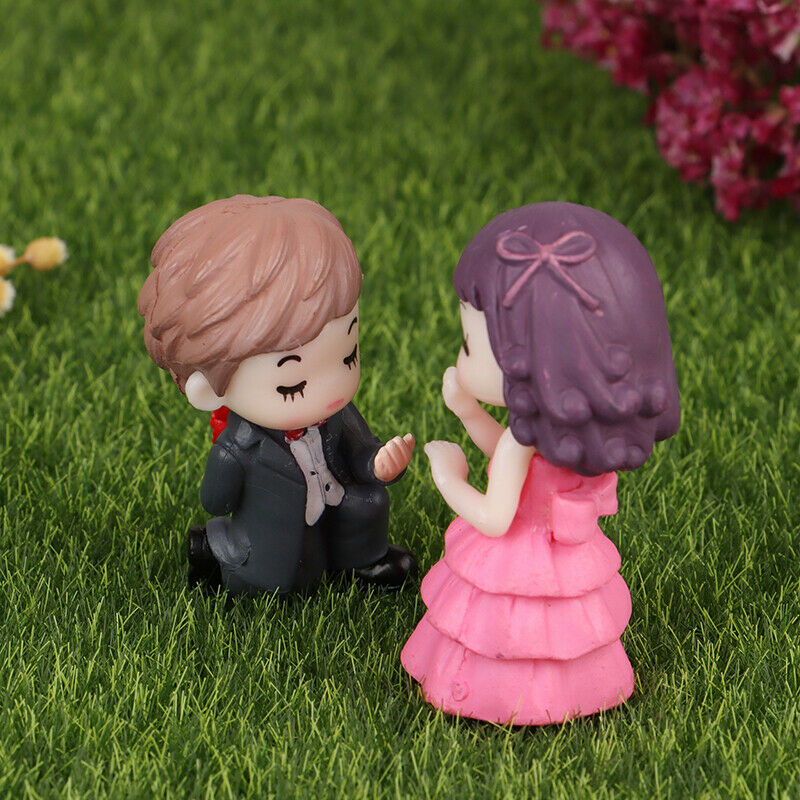 Couple Proposal Fairy Garden Miniatures DIY Ornament Decoration Crafts Fi.l8