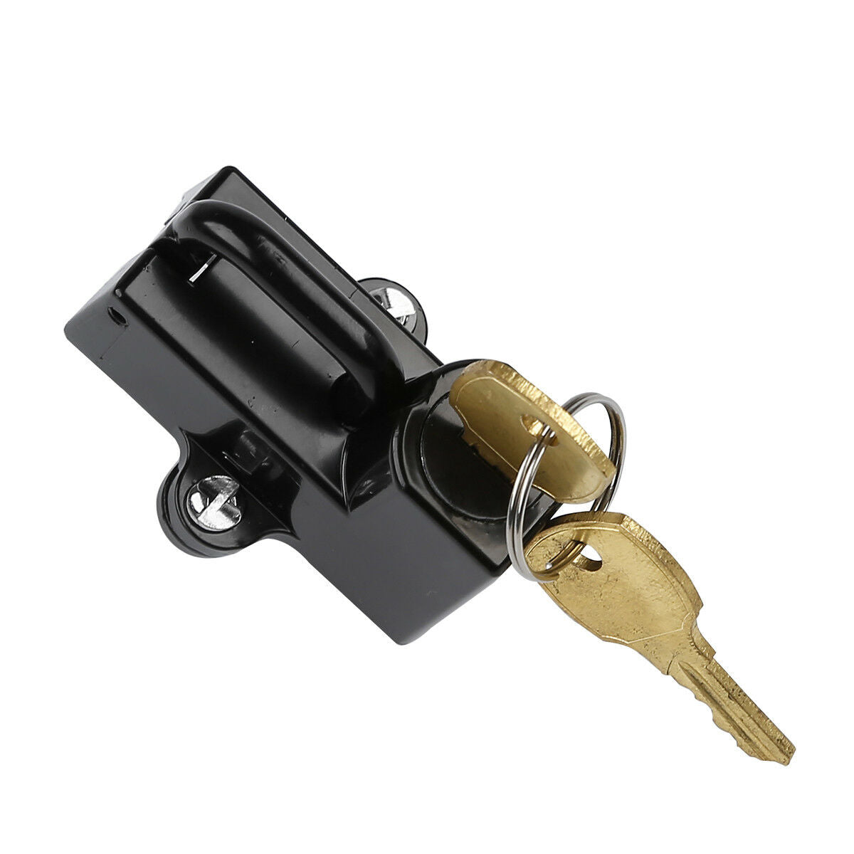 Black 7/8" 22mm Motorbike Bikers Choice Motorcycle Helmet Lock With Two Keys