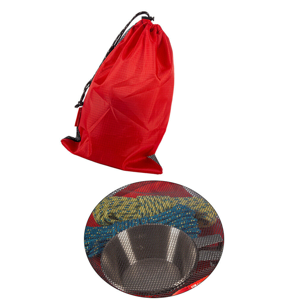 Portable Drawstring Storage Bag Reusable Gadget Pouch for Backpacking Hiking